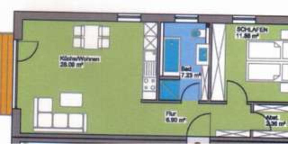 Etagenwohnung Neustadt an der Donau - 1 Zimmer, 61 m&sup2;, 765&euro; | Angebot:24703647