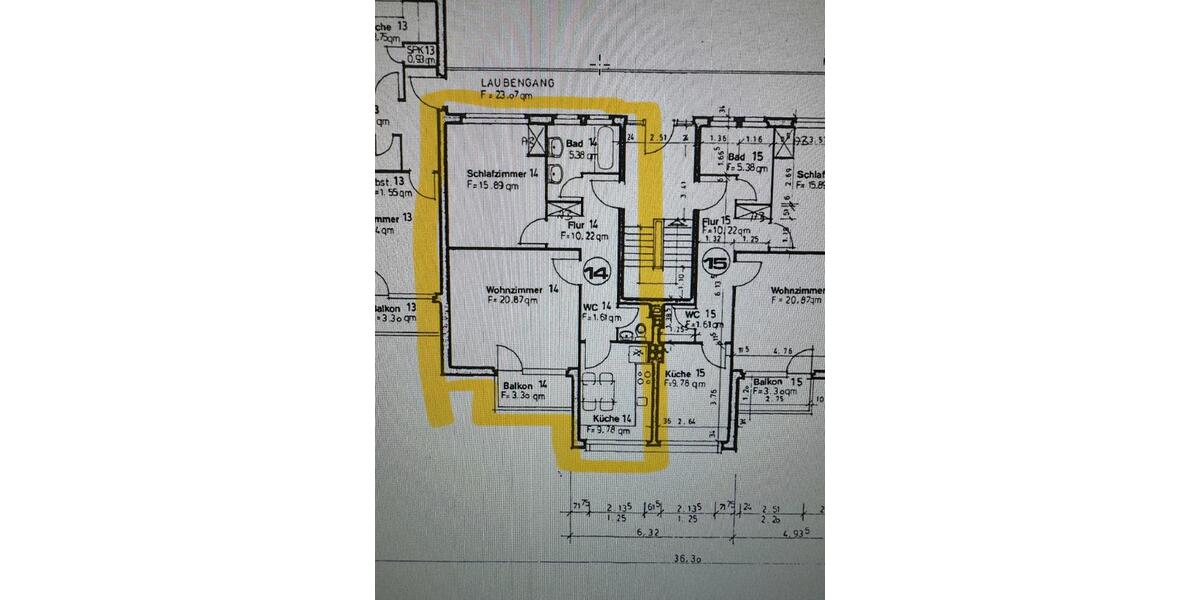 Vermiete 2 ZKB Wohnung Grodener Chaussee in cux 2 zimmer