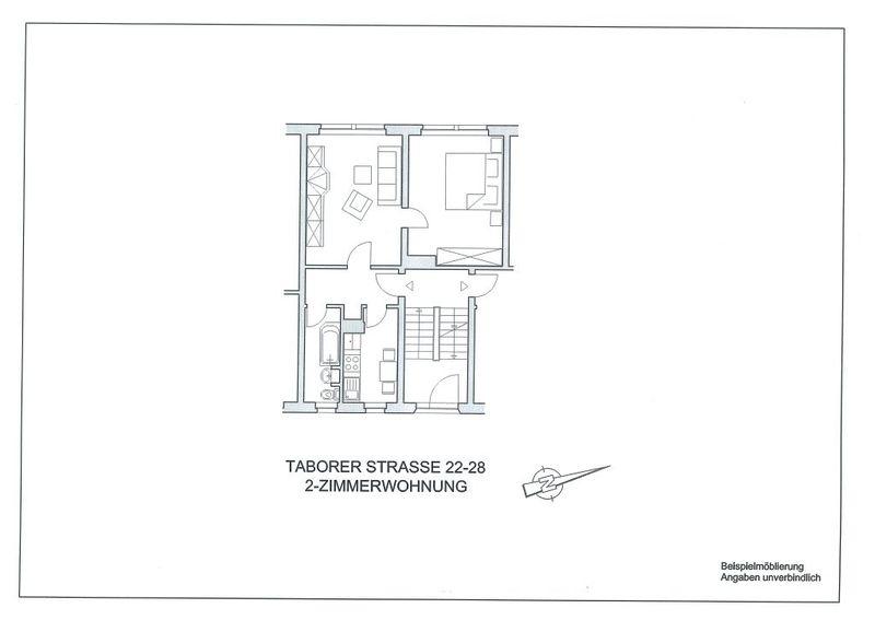 Erdgeschoßwohnung Naumburg (Saale) - 2 Zimmer, 46 m&sup2;, 373&euro; | Angebot:24213232