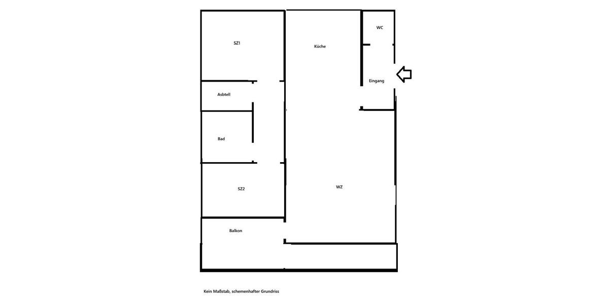 Etagenwohnung Trier Kürenz - 3 Zimmer, 83 m&sup2;, 1.100&euro; | Angebot:26699779