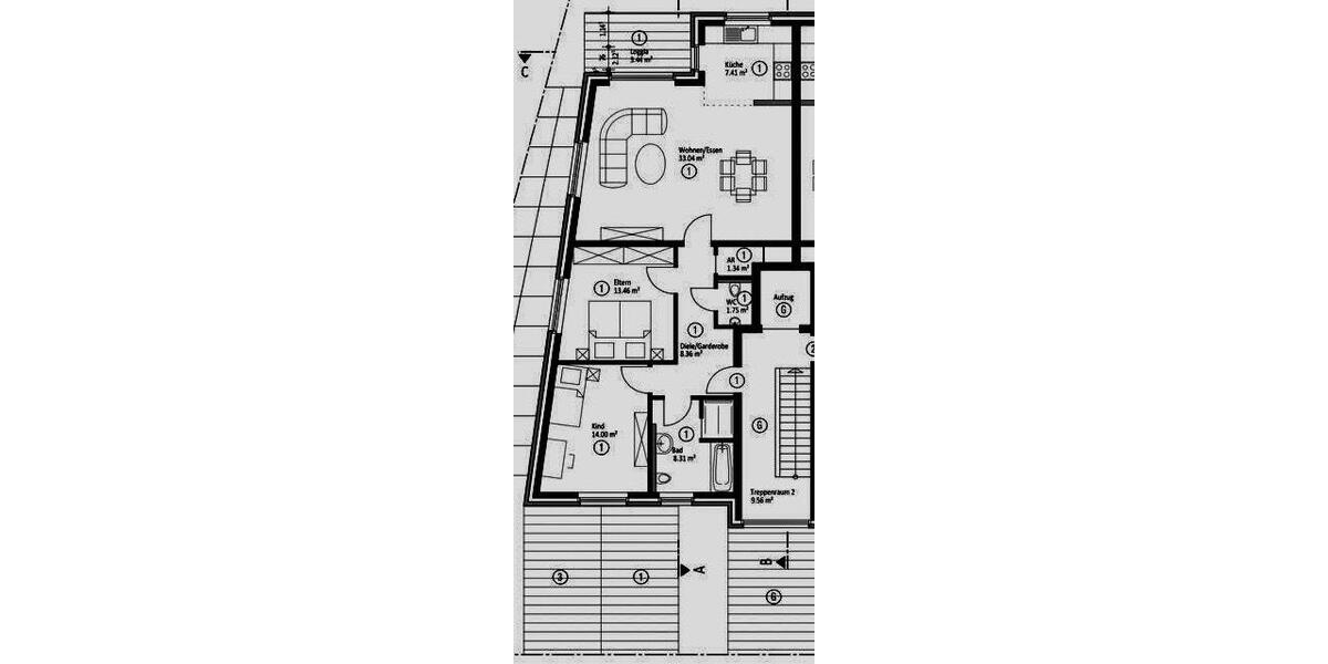 Erdgeschoßwohnung Jüchen - 3 Zimmer, 90 m&sup2;, 1.290&euro; | Angebot:26578594