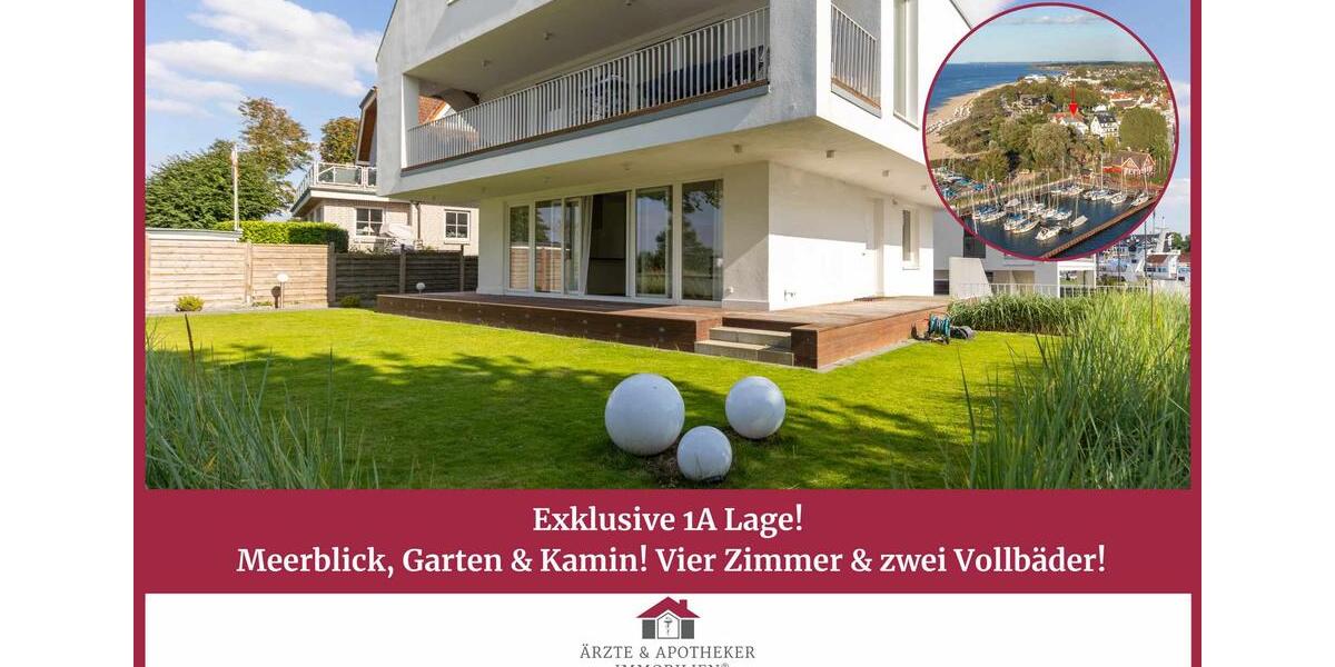Exklusive 1A Lage! Meerblick, Garten & Kamin! Vier Zimmer & zwei Vollbäder! 4 zimmer