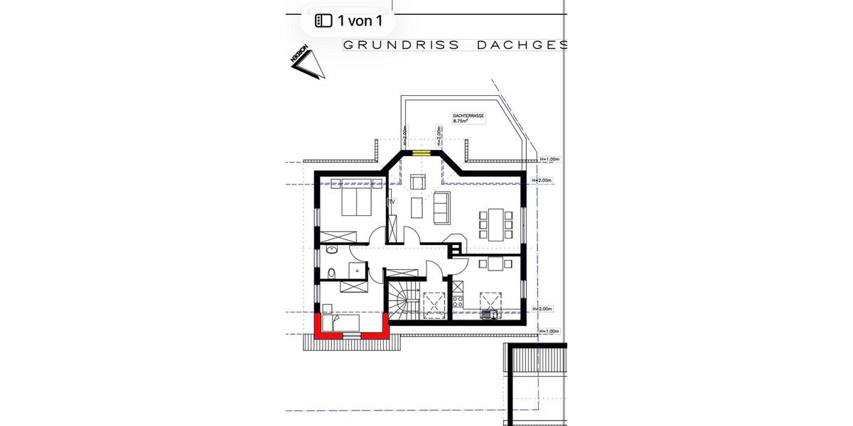 Dachgeschoßwohnung Wenden - 3 Zimmer, 86 m&sup2;, 1.150&euro; | Angebot:26384344