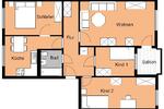 Etagenwohnung Oschersleben (Bode) - 4 Zimmer, 78 m&sup2;, 378&euro; | Angebot:25872642