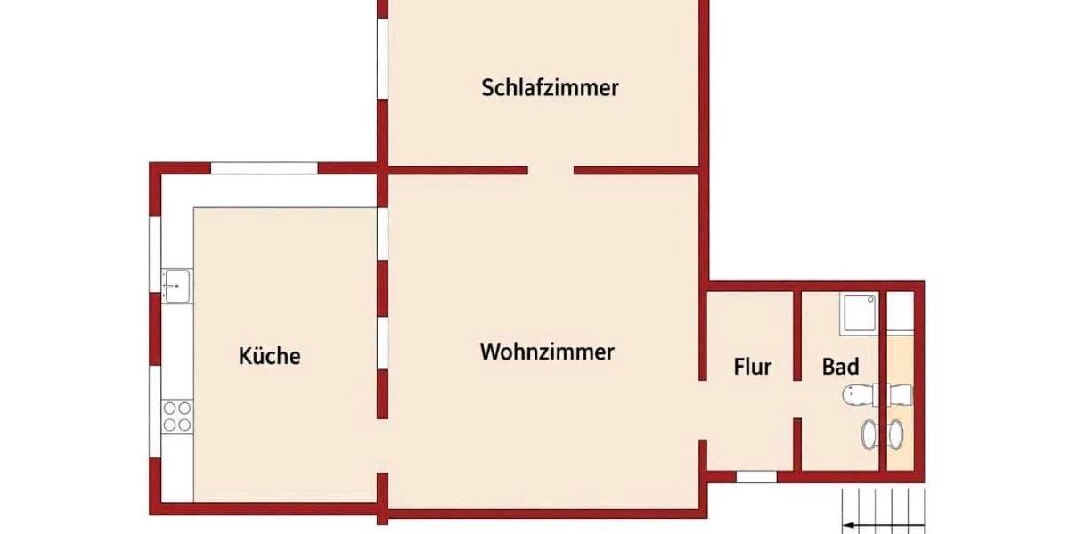 Etagenwohnung Thale - 2 Zimmer, 45 m&sup2;, 511&euro; | Angebot:26538602