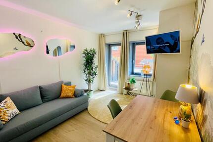 Stilvolle 2-Zimmer-Wohnung, 40qm,Terrasse, möbliert, ab 1 Monat 2 zimmer