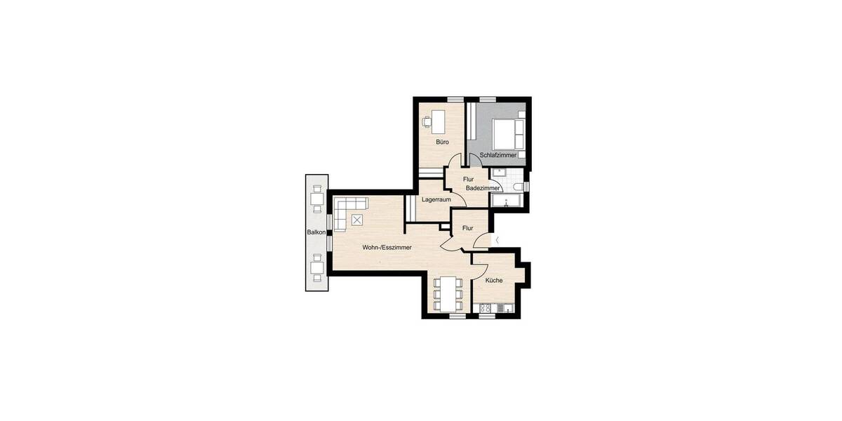 Etagenwohnung Margetshöchheim - 3 Zimmer, 80 m&sup2;, 800&euro; | Angebot:26028395