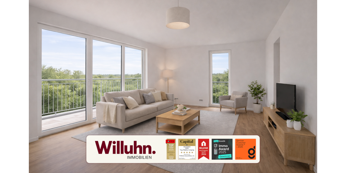 Etagenwohnung Machern - 2 Zimmer, 59 m&sup2;, 883&euro; | Angebot:25970184