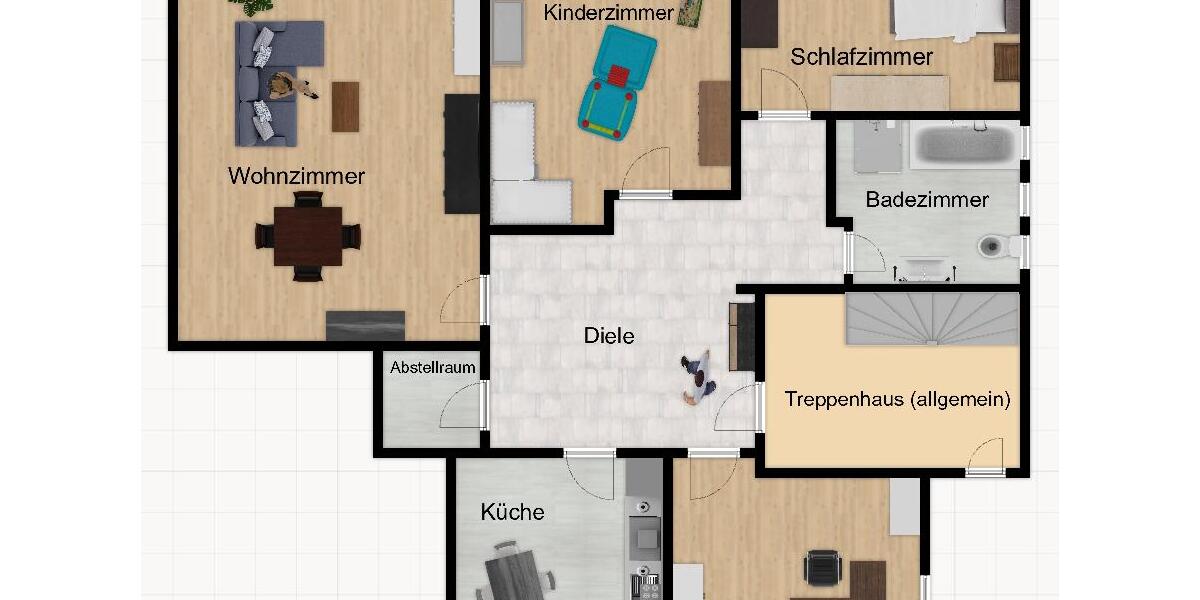 Erdgeschoßwohnung Fischbachtal - 4 Zimmer, 125 m&sup2;, 1.075&euro; | Angebot:26425337
