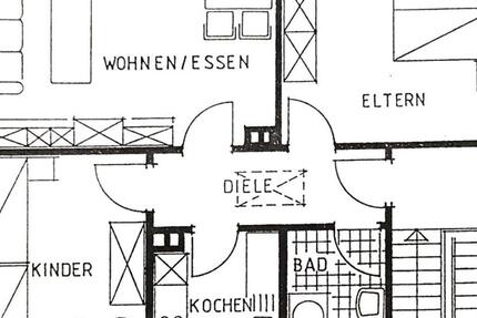 Wohnen im Grünen: Obergeschoss, sehr ruhig, mit Garten 3 zimmer