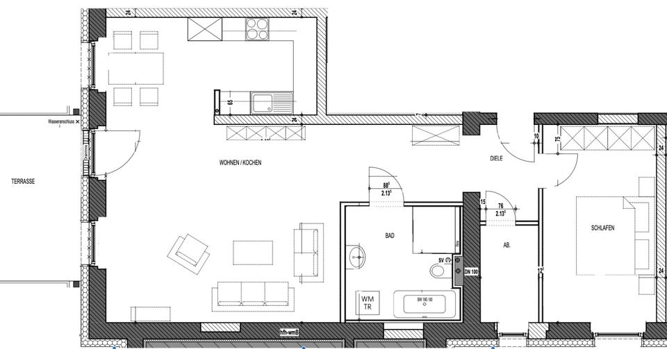 Etagenwohnung Merseburg - 2 Zimmer, 62 m&sup2;, 765&euro; | Angebot:26133705