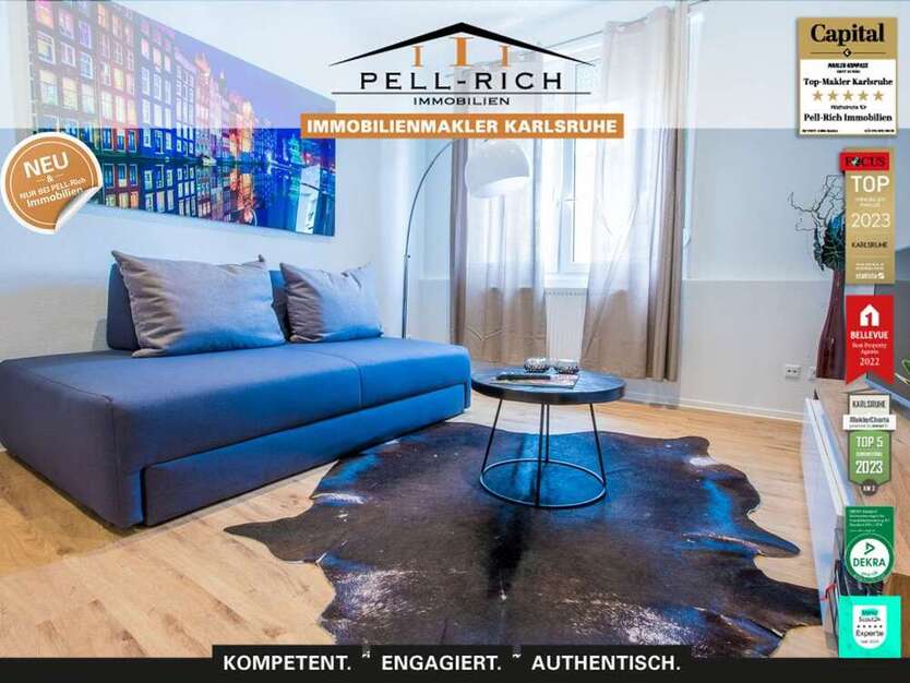 Wohnung zum Mieten in Karlsruhe 1.250 € 62.1 m²