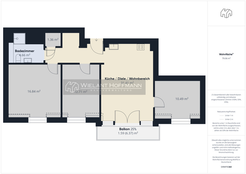 Wohnen im Neubau - Schöne 4-Zimmer-Wohnung mit großem Balkon
