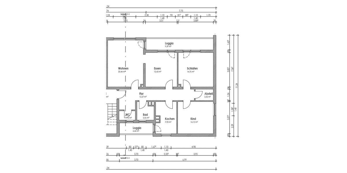 Etagenwohnung Walldürn - 4 Zimmer, 93 m&sup2;, 830&euro; | Angebot:25235457