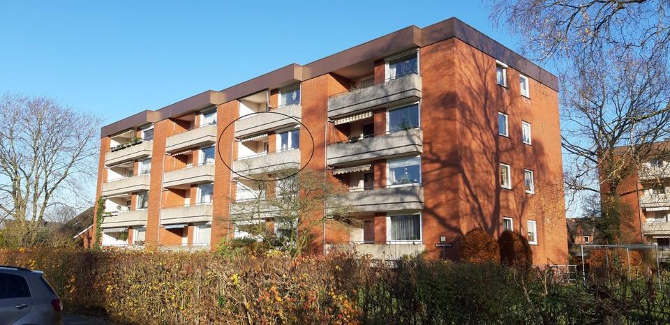 Ruhige 3-Zimmer-Wohnung mit Balkon und Einbauküche in Büdelsdorf
