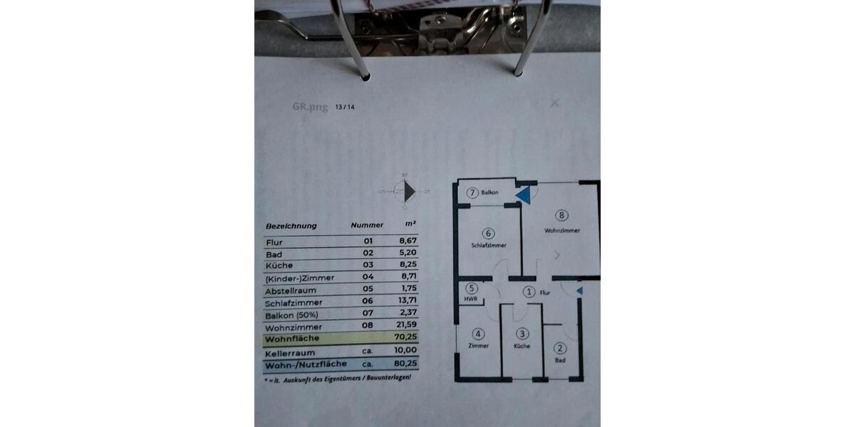 Etagenwohnung Tastrup - 3 Zimmer, 70 m&sup2;, 664&euro; | Angebot:25980680