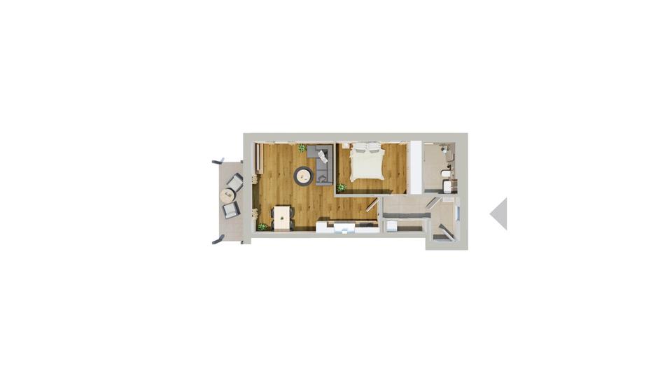 Etagenwohnung Emskirchen - 2 Zimmer, 63 m&sup2;, 800&euro; | Angebot:24143706