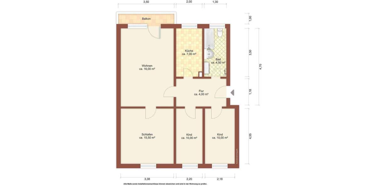 Etagenwohnung Zittau - 4 Zimmer, 70 m&sup2;, 364&euro; | Angebot:24545282