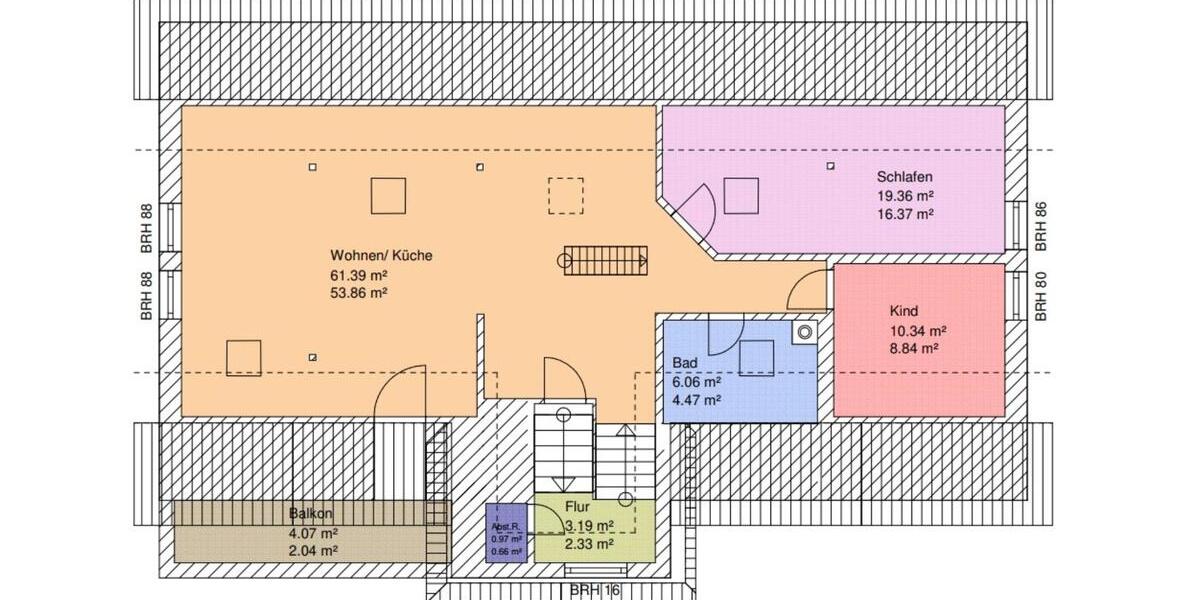 Dachgeschoßwohnung Riesa - 3 Zimmer, 95 m&sup2;, 665&euro; | Angebot:23021009