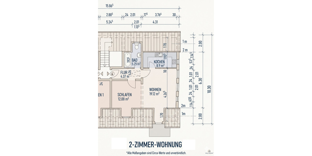 Etagenwohnung Weißensee - 2 Zimmer, 52 m&sup2;, 400&euro; | Angebot:26290158