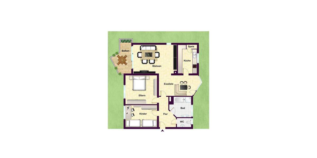 Etagenwohnung Crailsheim Kreuzberg - 3 Zimmer, 97 m&sup2;, 910&euro; | Angebot:24620056