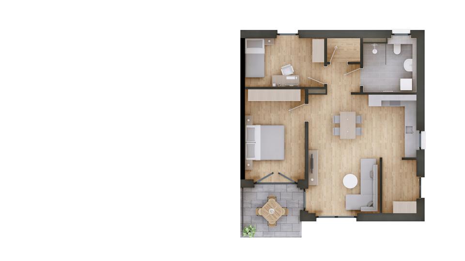 Erdgeschoßwohnung Landau an der Isar - 3 Zimmer, 75 m&sup2;, 905&euro; | Angebot:26456263