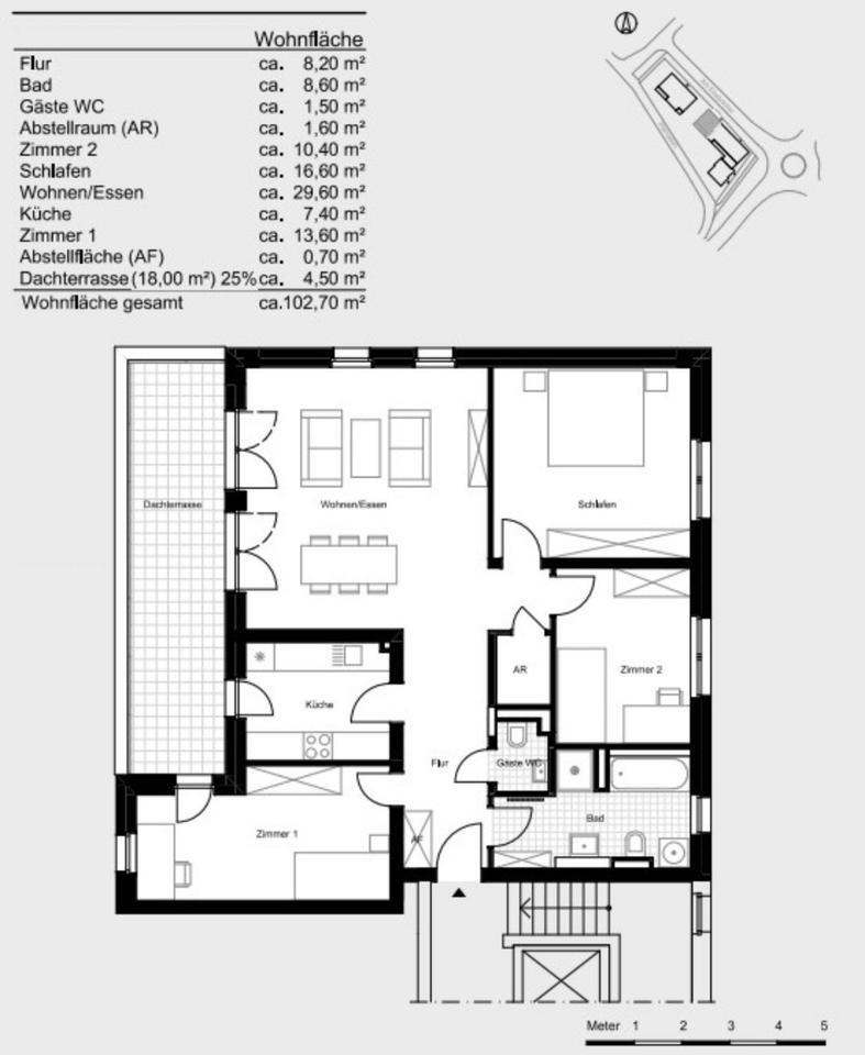Neubau 4-Zimmer Wohnung mit Terrasse und Skylineblick zimmer
