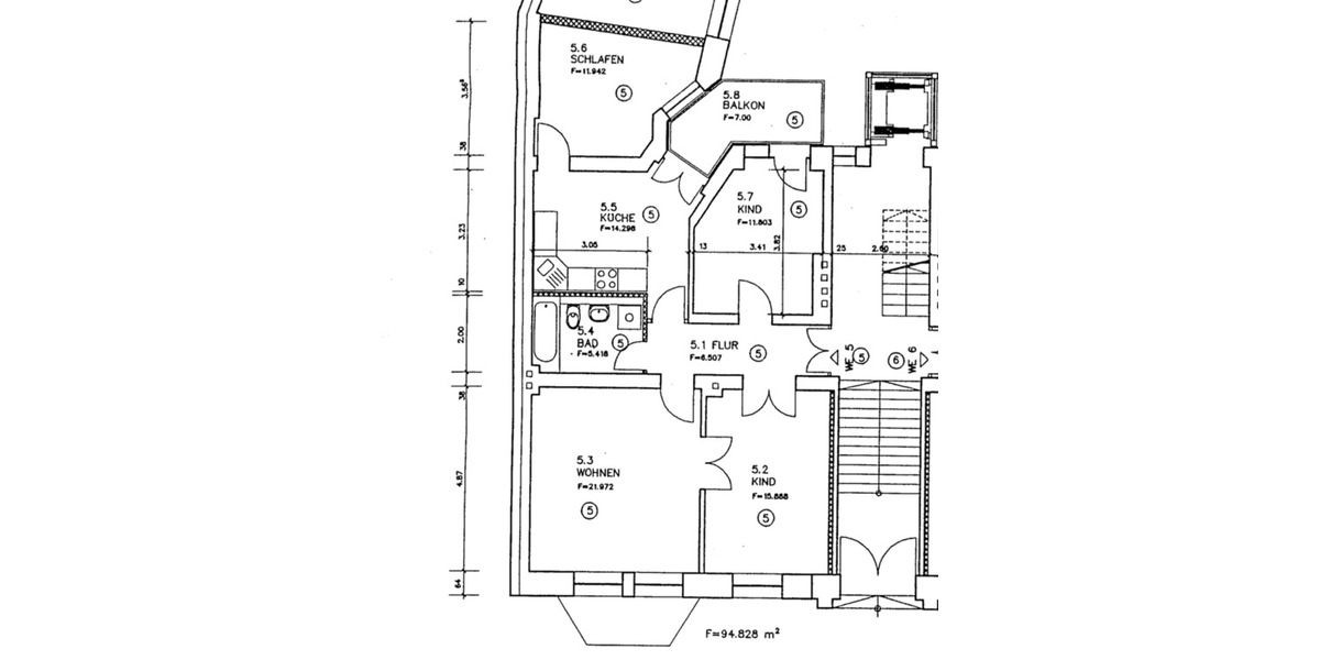 Hochparterre Magdeburg - 4 Zimmer, 94 m&sup2;, 612&euro; | Angebot:25105311