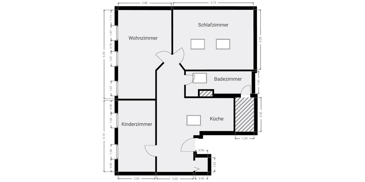 Dachgeschoßwohnung Eberswalde - 3 Zimmer, 85 m&sup2;, 935&euro; | Angebot:26038830