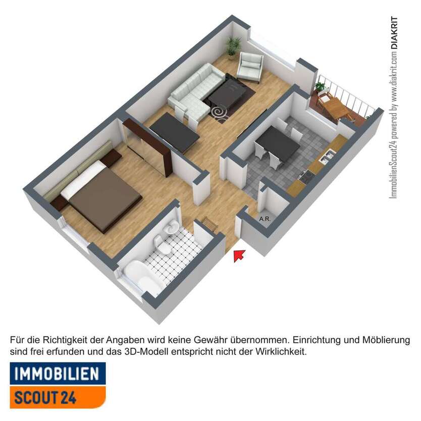 Wohnung zum Mieten in Hagen 342 € 61 m²