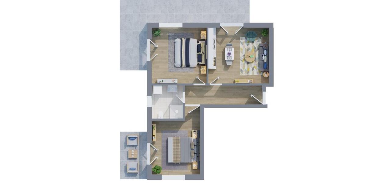 Etagenwohnung Neustadt in Holstein - 3 Zimmer, 74 m&sup2;, 1.450&euro; | Angebot:26346978