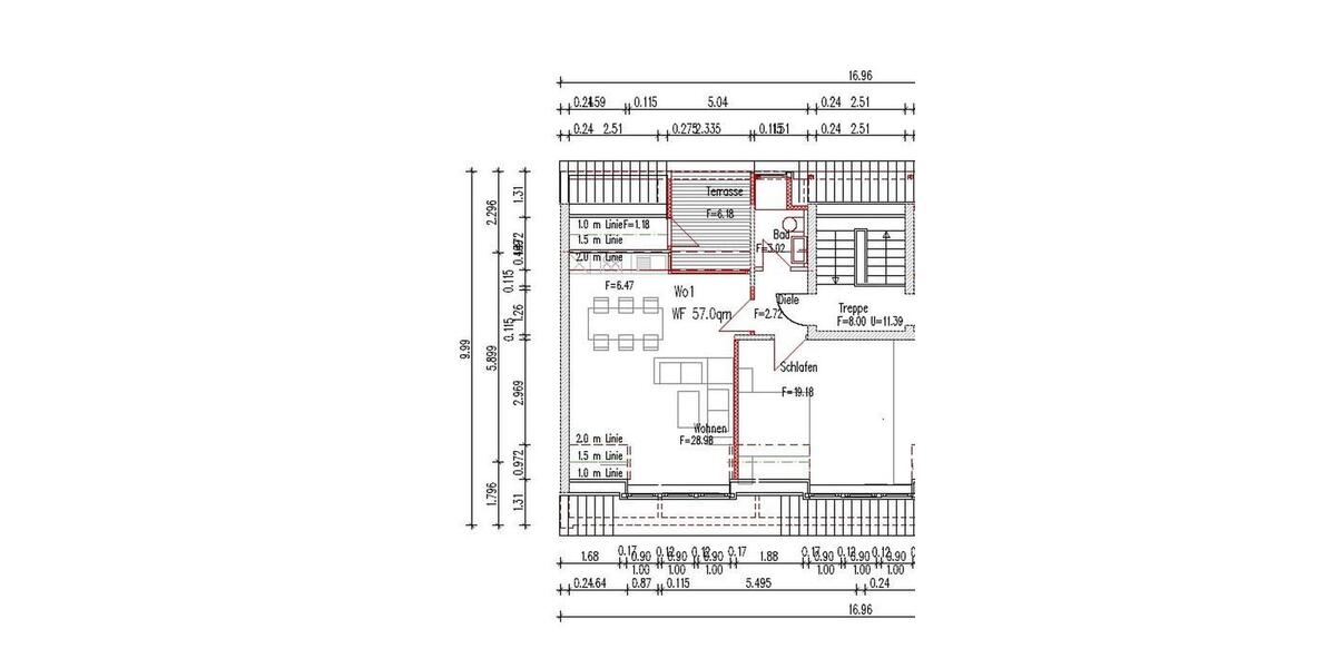 Wohnen auf Zeit Wolfsburg - 2 Zimmer, 57 m&sup2;, 1.250&euro; | Angebot:26085510
