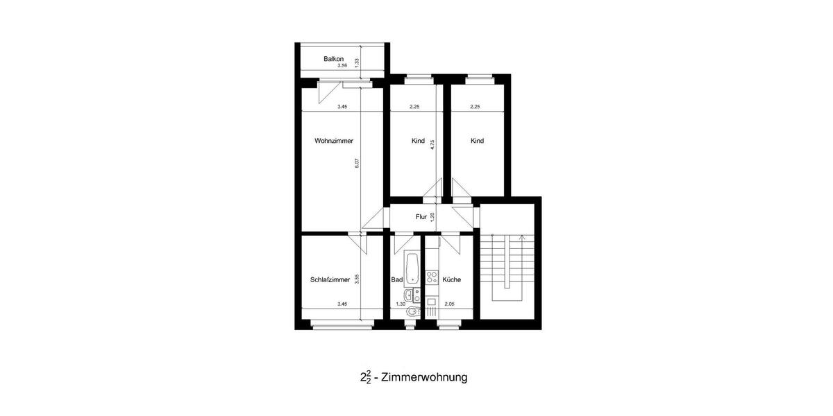 Etagenwohnung Mölln - 2 Zimmer, 52 m&sup2;, 317&euro; | Angebot:24577317