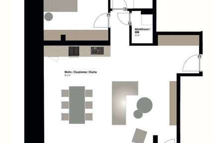 Wohnung zum Mieten in Aachen 1.201,98 € 87.01 m² 2 zimmer