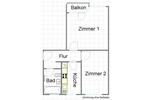 Kassel Zentrum: 2ZKBB, ruhige Lage zimmer
