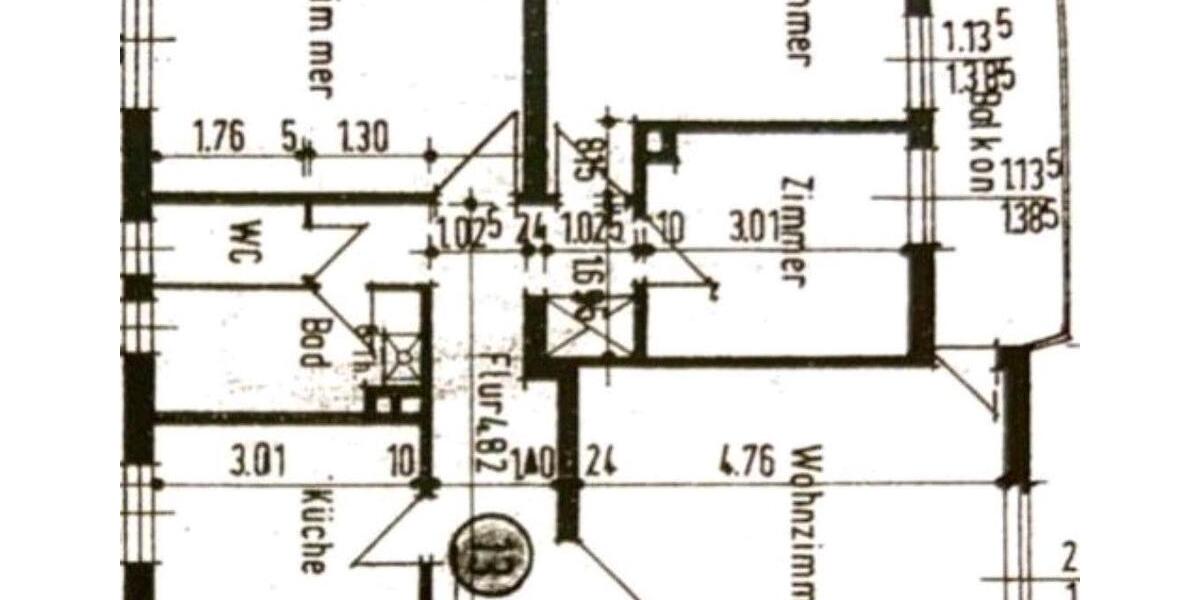 Etagenwohnung Marburg Biegenviertel - 4 Zimmer, 80 m&sup2;, 1.050&euro; | Angebot:25965246