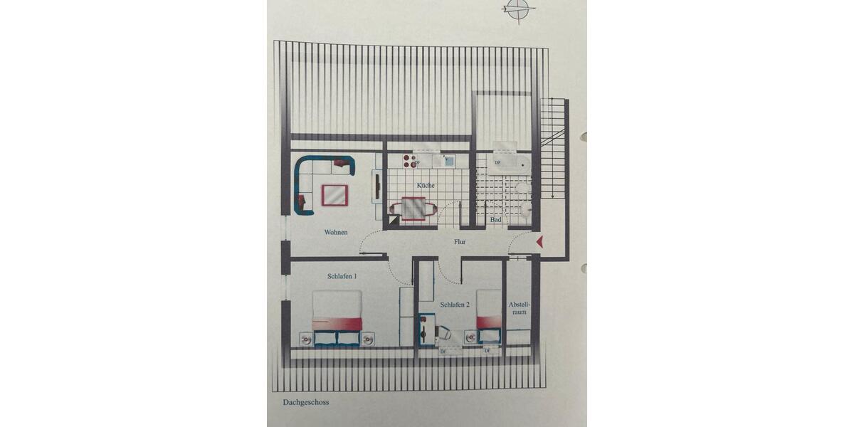 Dachgeschoßwohnung Dunningen - 3.5 Zimmer, 78 m&sup2;, 850&euro; | Angebot:26677336