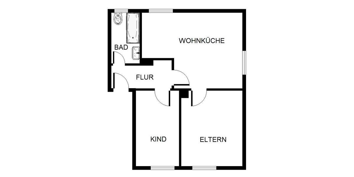 Etagenwohnung Bergkamen Weddinghofen - 3 Zimmer, 50 m&sup2;, 399&euro; | Angebot:27235691