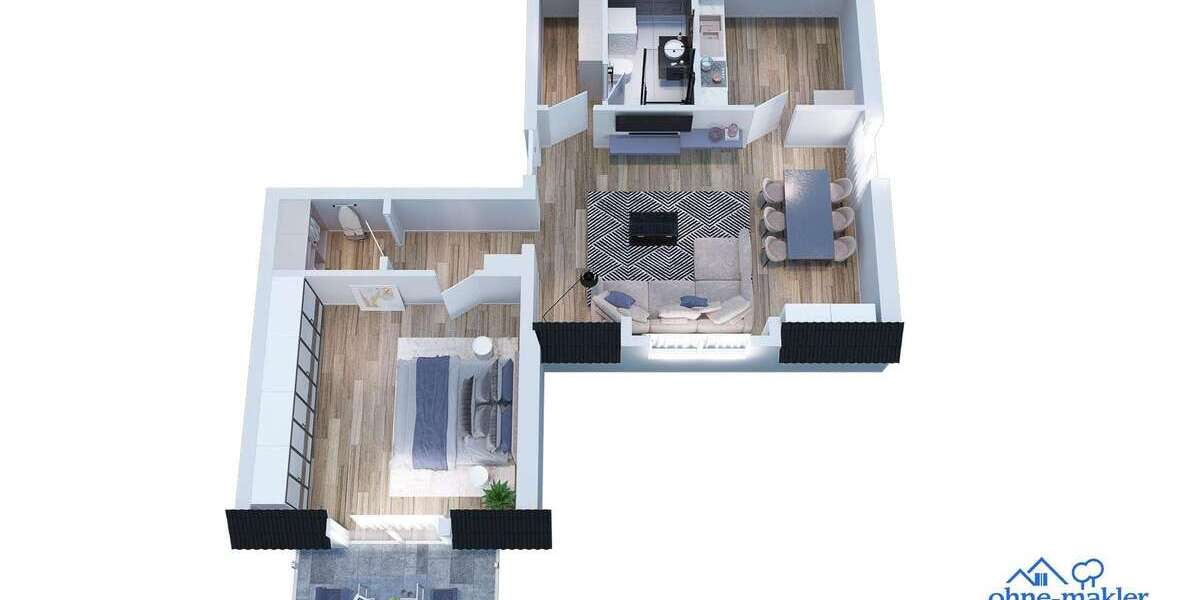 Etagenwohnung Erlangen Sieglitzhof - 1 Zimmer, 40 m&sup2;, 675&euro; | Angebot:25273645