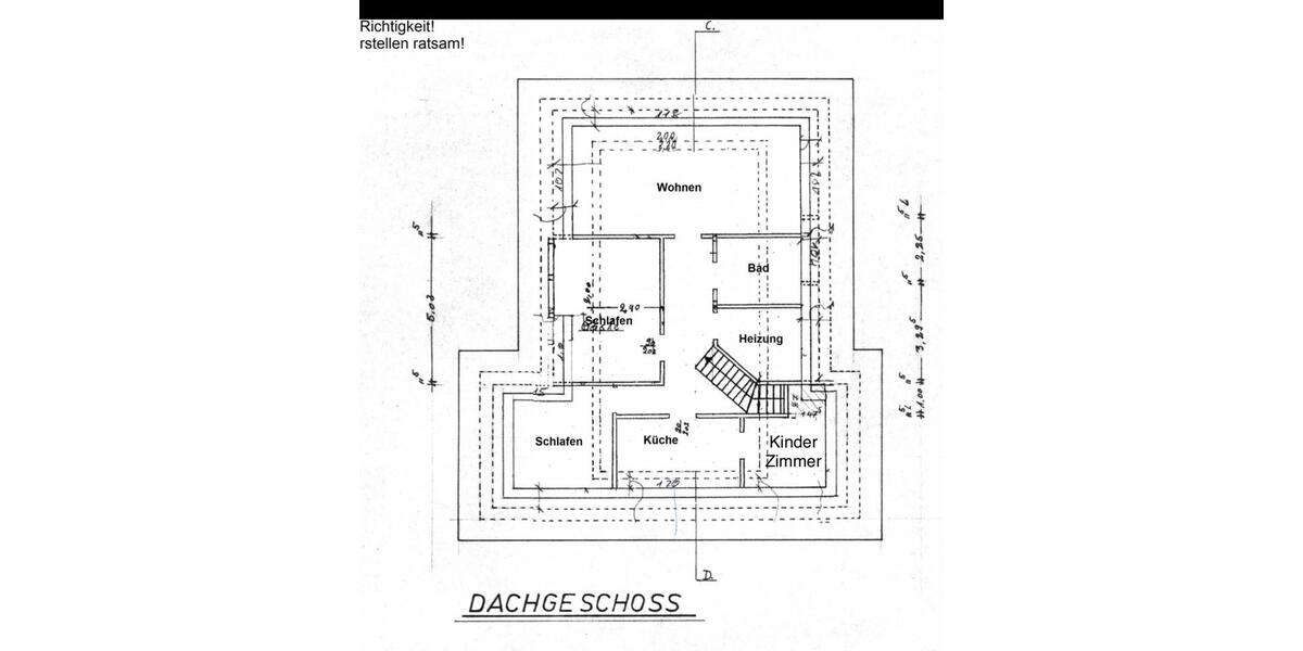 Dachgeschoßwohnung Cloppenburg - 4 Zimmer, 95 m&sup2;, 999&euro; | Angebot:26655642