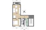 Etagenwohnung Riesa Pausitzer Delle - 2 Zimmer, 48 m&sup2;, 290&euro; | Angebot:26376188