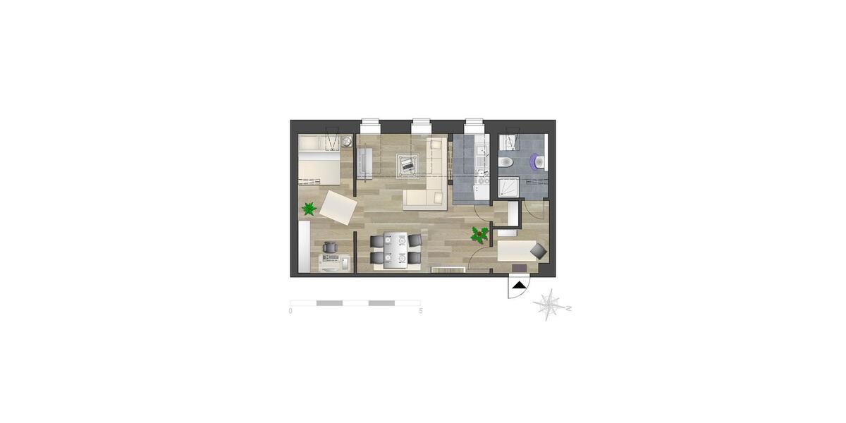 Dachgeschoßwohnung Chemnitz Kapellenberg - 1 Zimmer, 42 m&sup2;, 280&euro; | Angebot:26693676