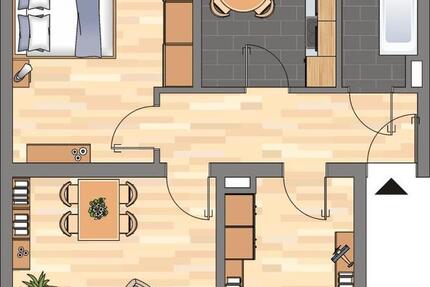 Renovierte, geräumige 3-ZKB-Wohnung in unmittelbarer Citynähe zu vermieten! zimmer