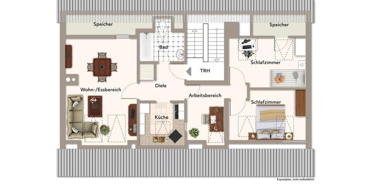 Etagenwohnung Schongau - 3.5 Zimmer, 88 m&sup2;, 1.000&euro; | Angebot:26256522