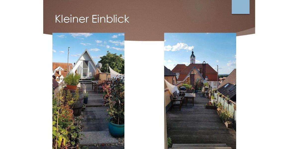 Dachgeschoßwohnung Günzburg - 3 Zimmer, 115 m&sup2;, 1.150&euro; | Angebot:26546295