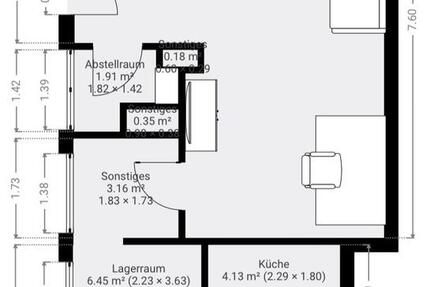 Wohnung Kassel Bettenhausen - 1 Zimmer, 55 m&sup2;, 590&euro; | Angebot:25209356