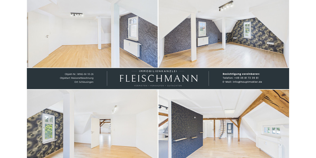 IHR NEUES ZUHAUSE AUF ZWEI EBENEN 3-Zimmer-Maisonettewohnung mit Garten und Stellplatz - 3- Schleusingen | Angebot:27439791