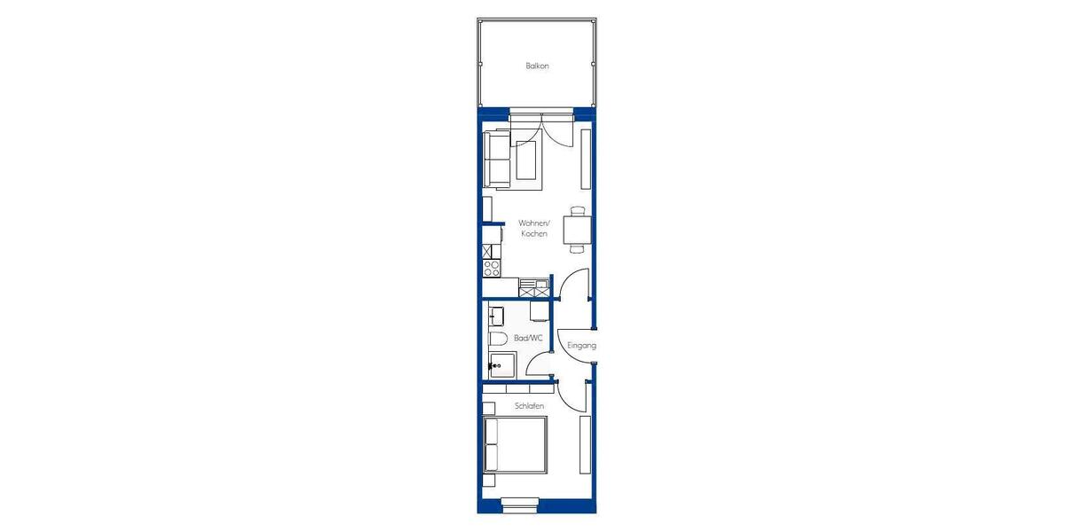 Erdgeschoßwohnung Kitzscher - 2 Zimmer, 45 m&sup2;, 375&euro; | Angebot:24794637