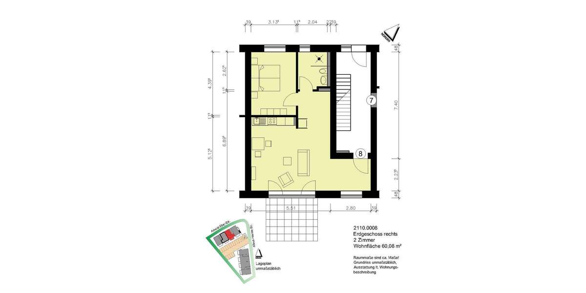 Wohnung zum Mieten in Heide 760 € 60.08 m² 2 zimmer