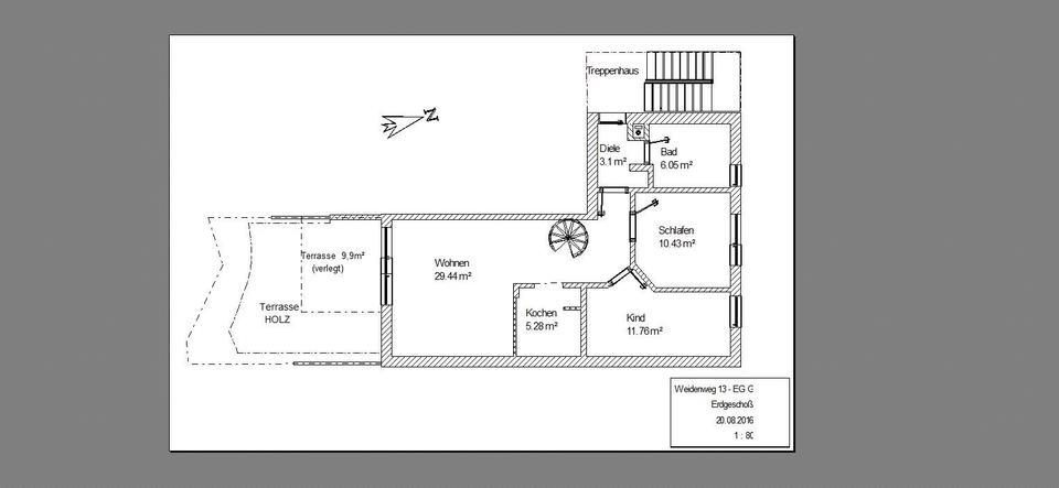 3 Zimmer Erdgeschoss Wohnung in Neufinsing zu vermieten